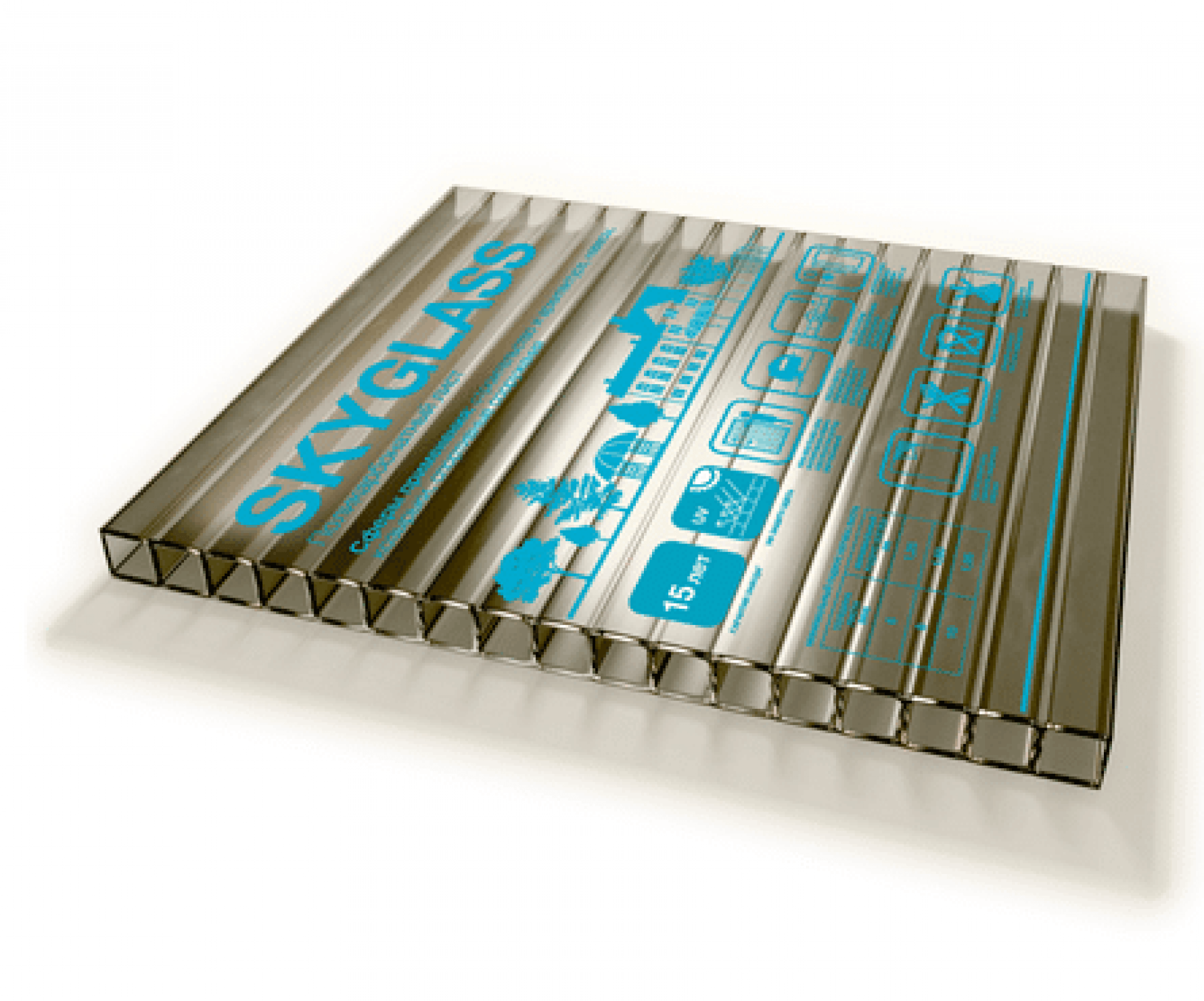 Поликарбонат 6000 / 2100 / 6 мм, бронза