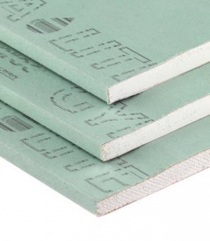 Гипсокартон 2500х1200х9.5 мм для потолка влагостойкий